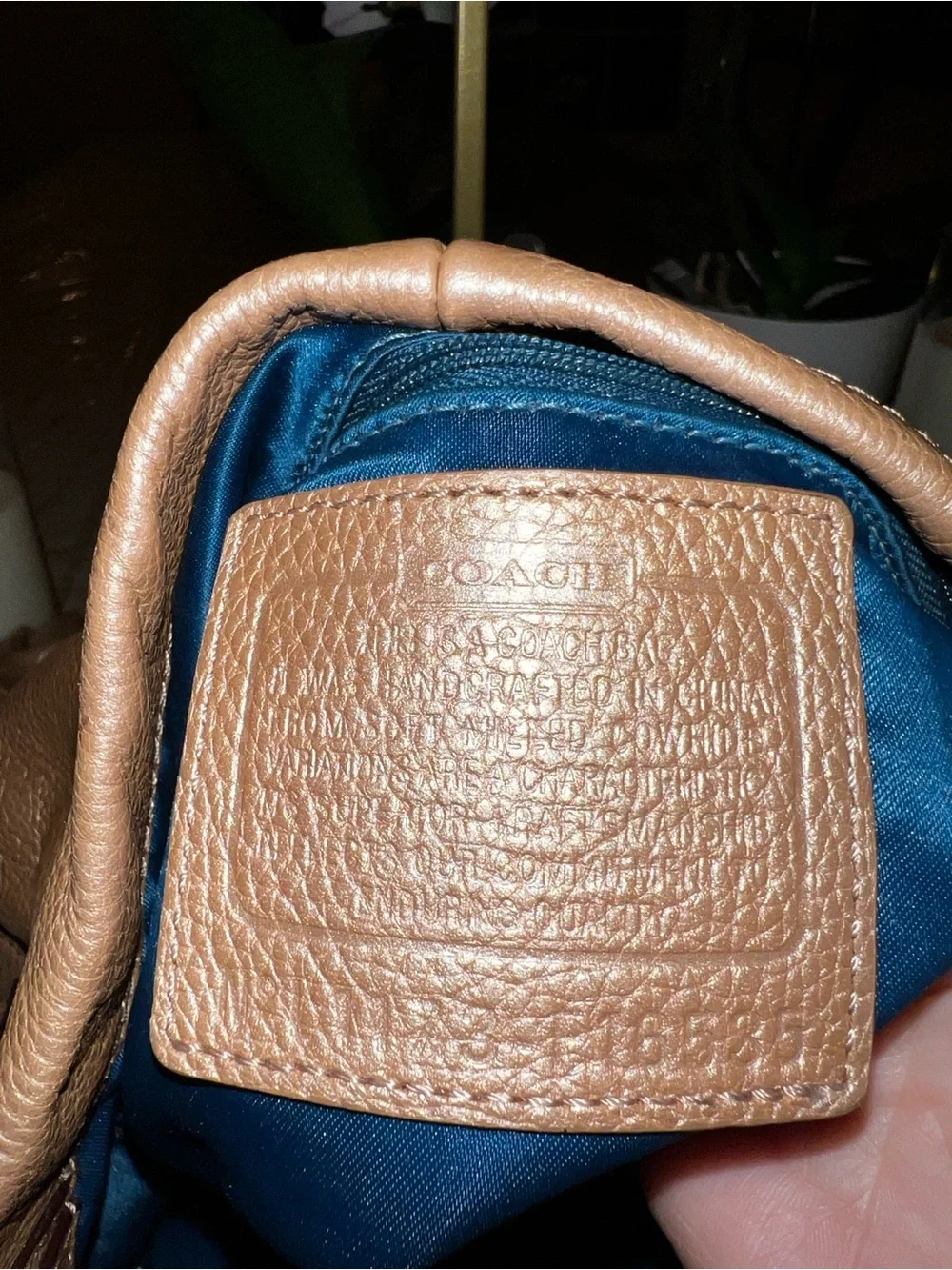 Coach Penelope Pebbled Leather Hobo Shoulder Bag | Metallic Bronze Leather | Lar